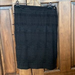 Black pencil skirt